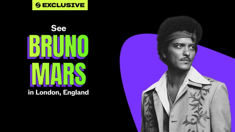 See Bruno Mars LIVE at Wembley Stadium
