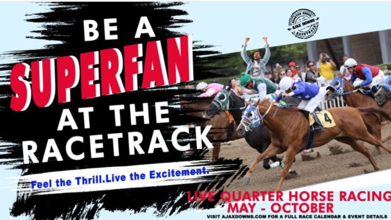 Win a VIP race day for up to 20 guests at Ajax Downs