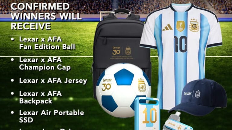Win 1 of 2 Lexar X AFA Soccer prizes valued at $130 to $250