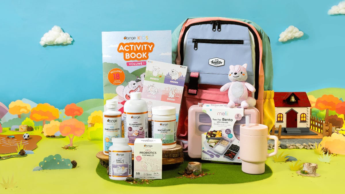 Win 1 of 2 Orange Naturals back-to-school prize packs