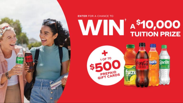 Win a $10,000 tuition prize and one of seventy $500 prepaid gift cards