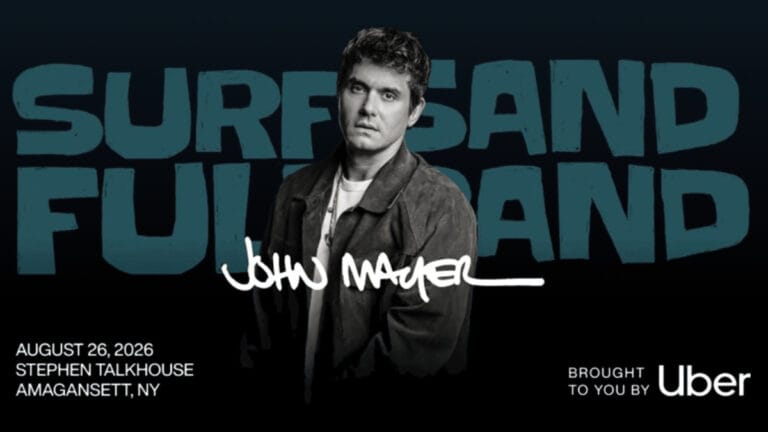 Win a 2-night trip to Amagansett, NY with flights, hotel, cash & John Mayer concert tickets