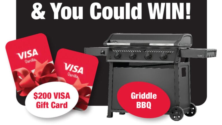 Win a BBQ and Visa Gift Cards