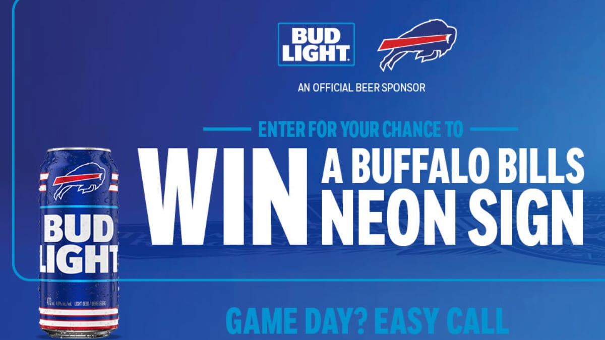 Win a Bud Light x Buffalo Bills Electric Neon Sign