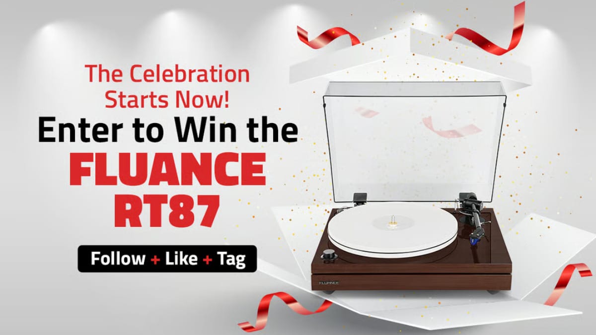 Win a Fluance RT87 Reference High Fidelity Dual-Plinth Turntable