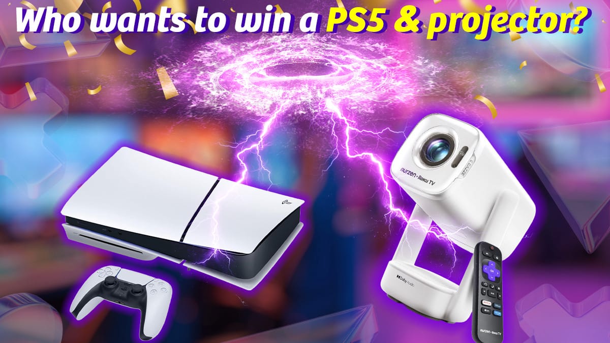 Win a PS5 and a Projector