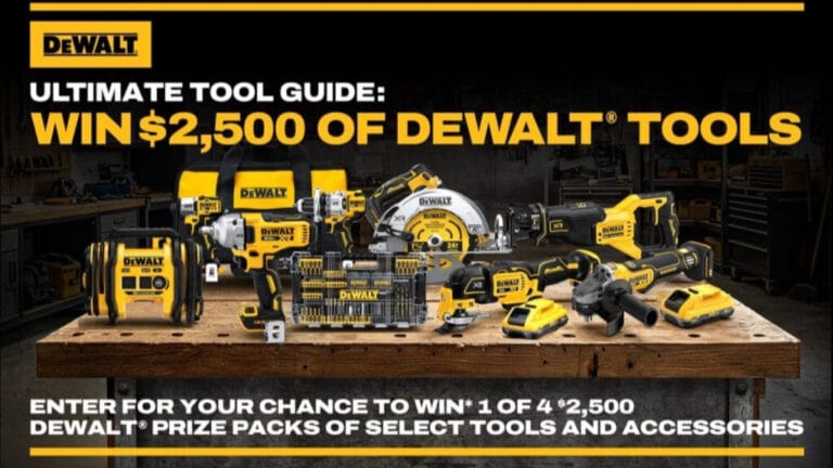 Win $2,500 of DEWALT Tools