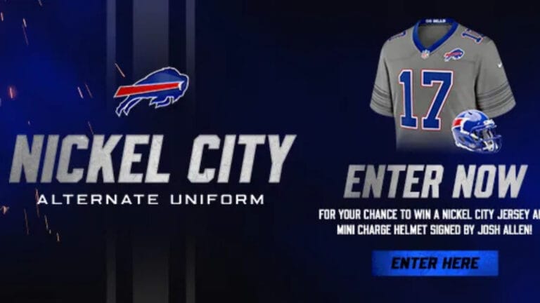 Win a Josh Allen Signed Nickel City Jersey and Mini Helmet