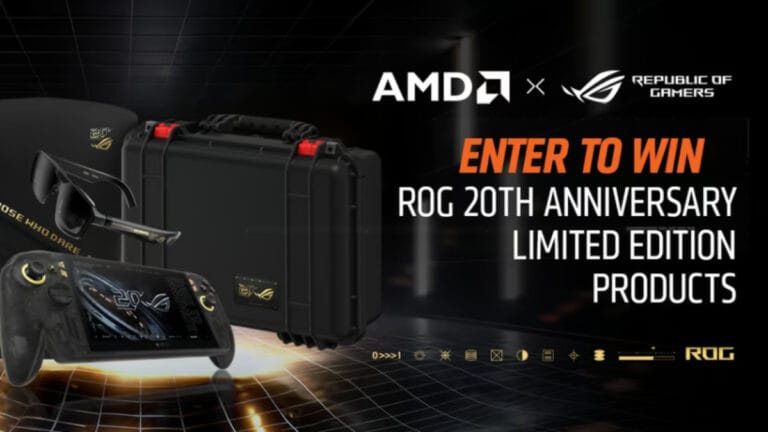 Win a ROG XBOX Ally X20 Bundle, A ROG Extreme Edition 20 MKB and Keycap Bundle, or A ROG SLASH Backpack Edition 20