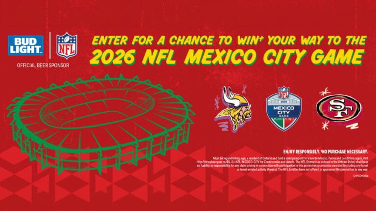 Win a trip for you and a guest to the 2026 NFL game in Mexico City