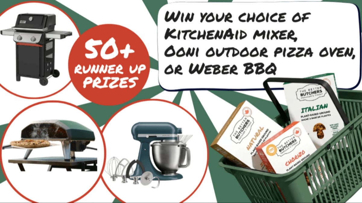 Win your choice of: Kitchenaid stand mixer, Ooni pizza maker or Weber BBQ